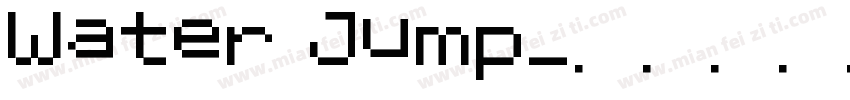Water Jump字体转换